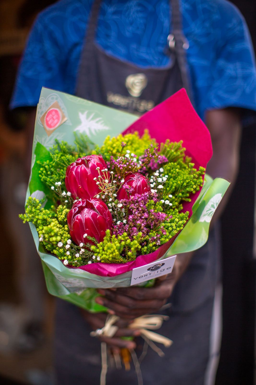Bouquet de proteas Verttige