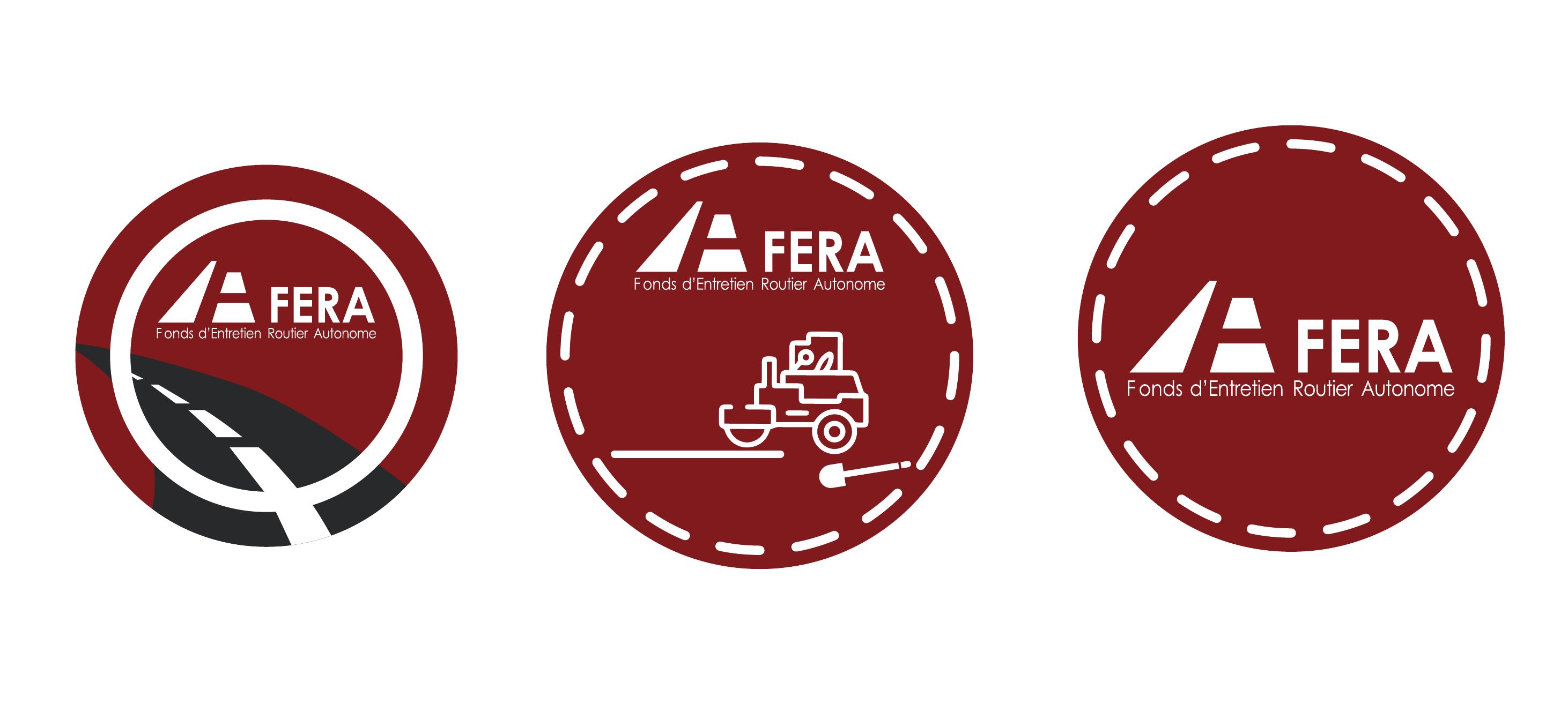 Trois autocollants ronds FERA