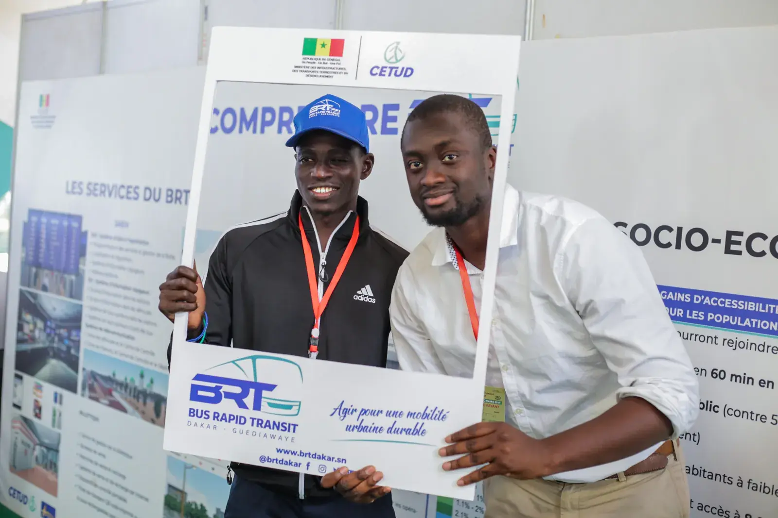 Un sourire sur le stand