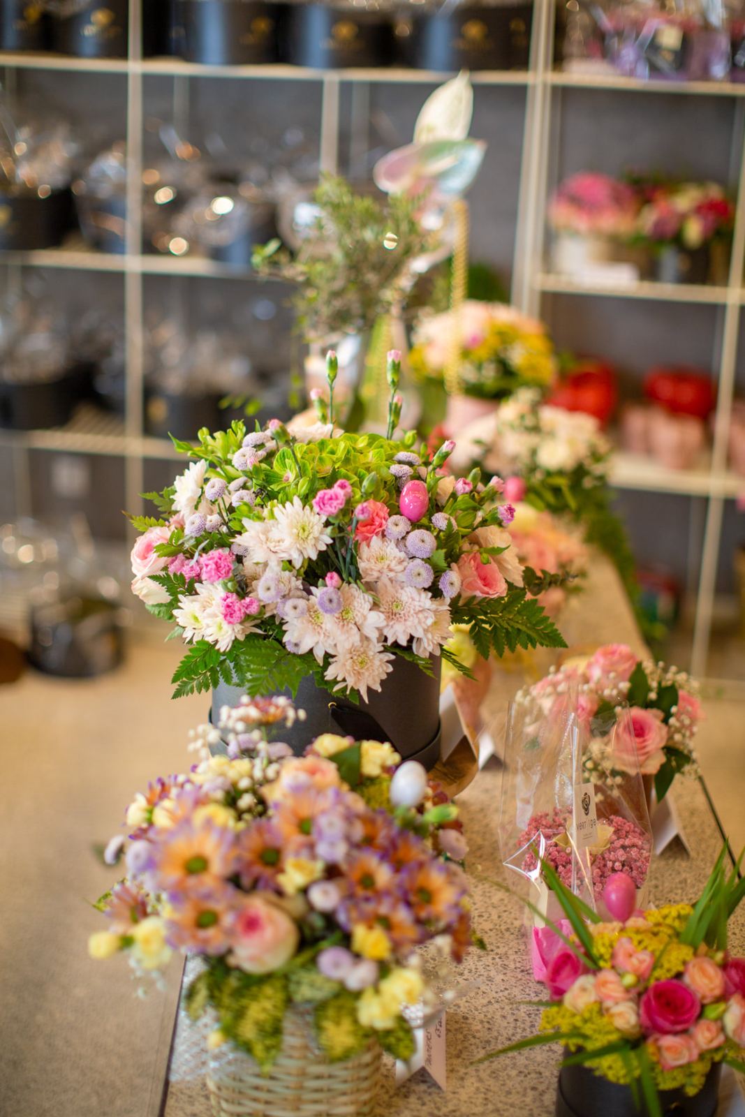 Compositions de la Fête des mères en boutique