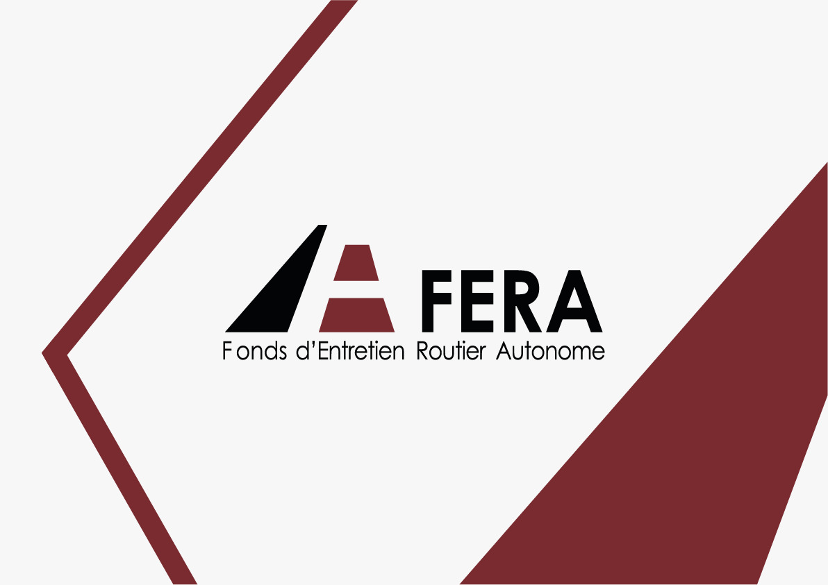 Logo FERA avec ses lignes graphiques bordeaux