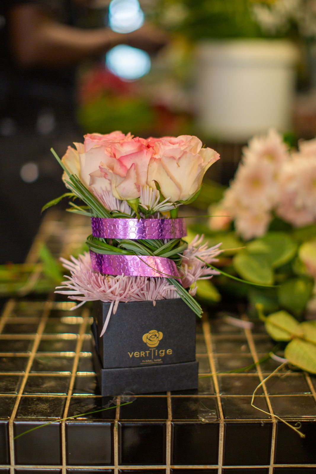 Boîte de roses Verttige