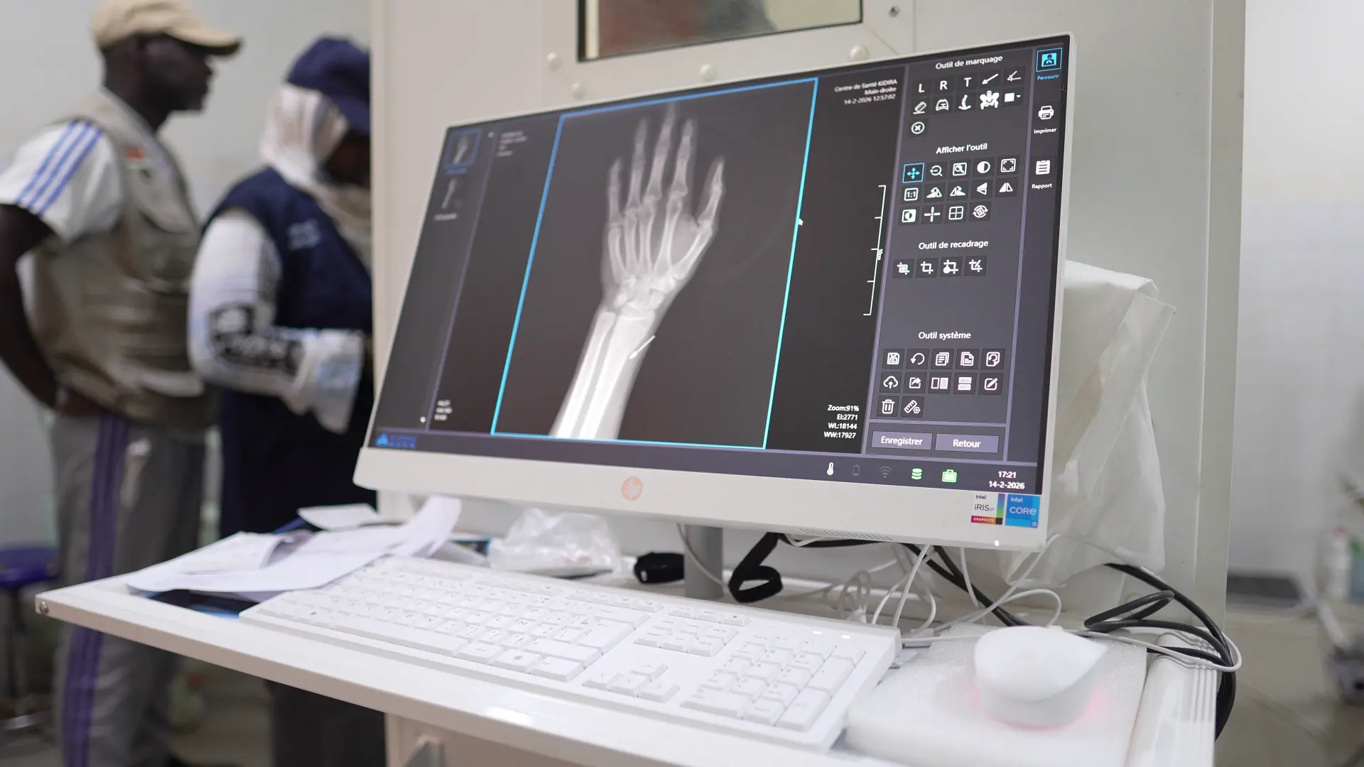 Poste de radiologie numérique au centre de santé de Kidira