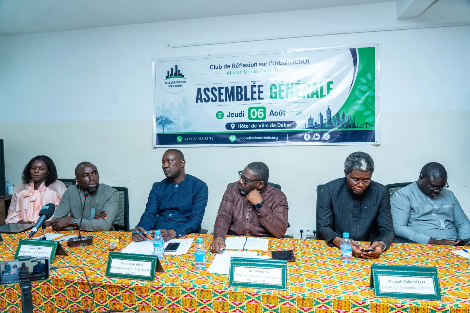 Panel de l'Assemblée générale du Club de Réflexion sur l'Urbain