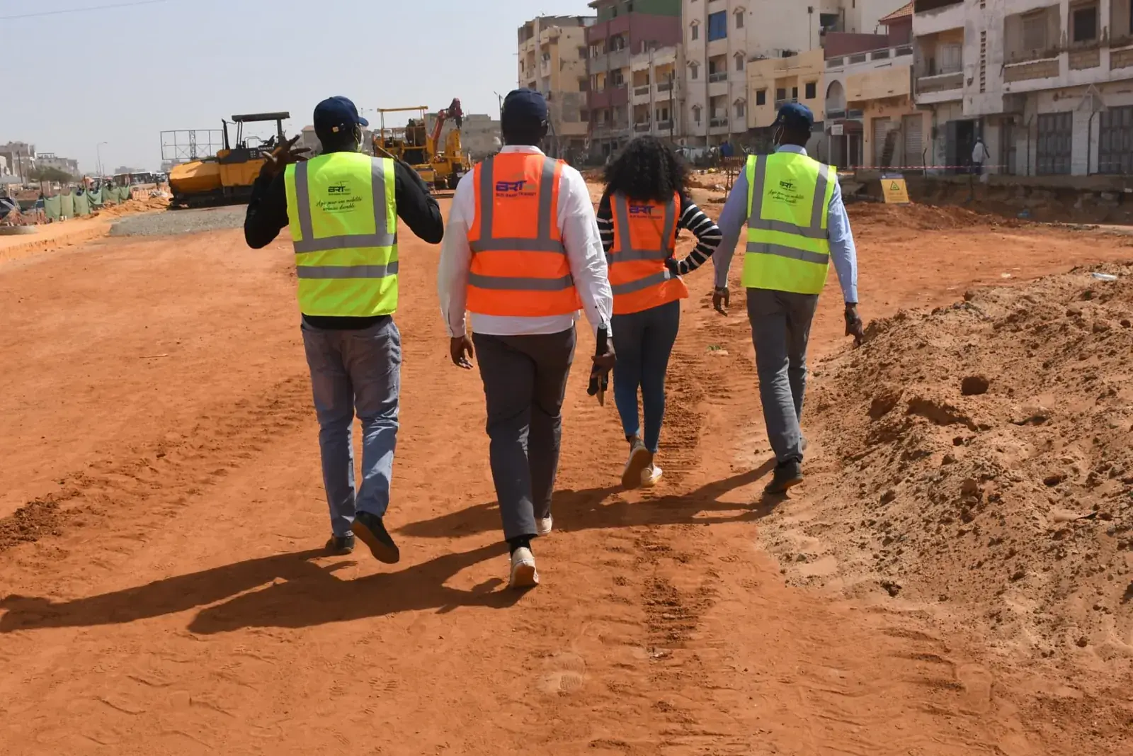 En route sur le chantier